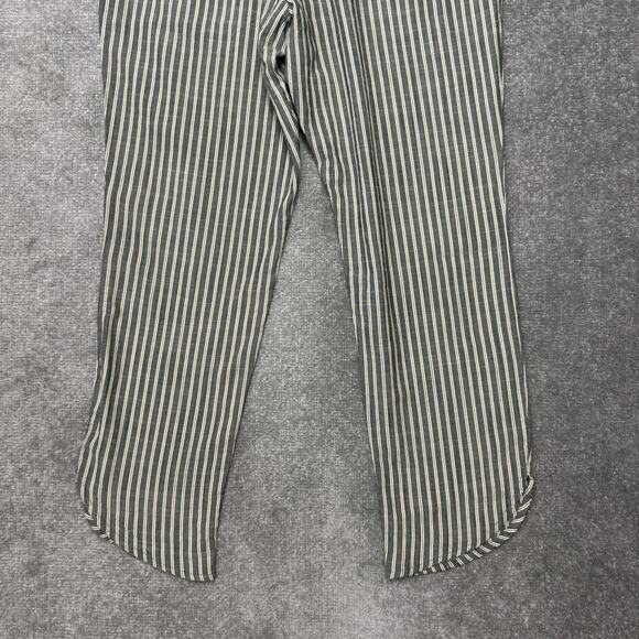 Marine Layer Pants Women Medium Black White Stripe Tencel Pull On Relaxed Casual - Picture 12 of 12